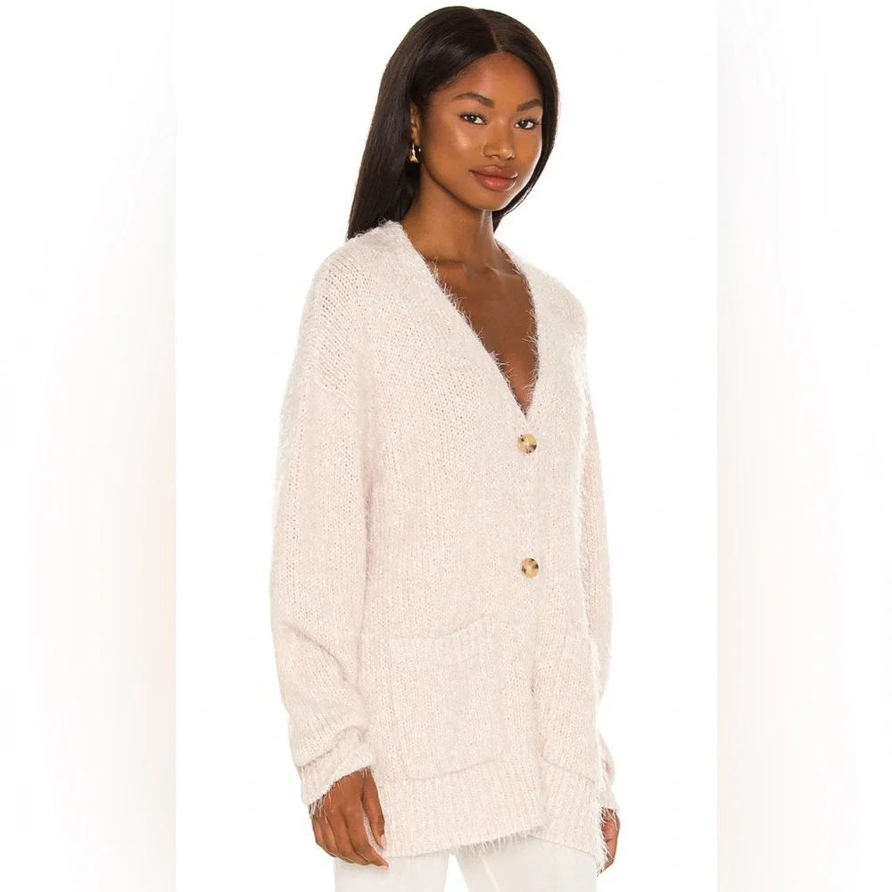 Free People NEVERMIND CARDIGAN IN CREME BRULEE